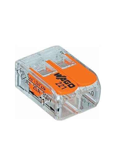 Wago 221-412 ,Kablo 0.14..4mm² 2pin 1-adet Buat Klemens