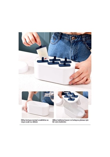 Novahub Dondurma Kalıbı Ev Dondurma Kalıbı, Pratik Ve Dayanıklı Çok Renkli