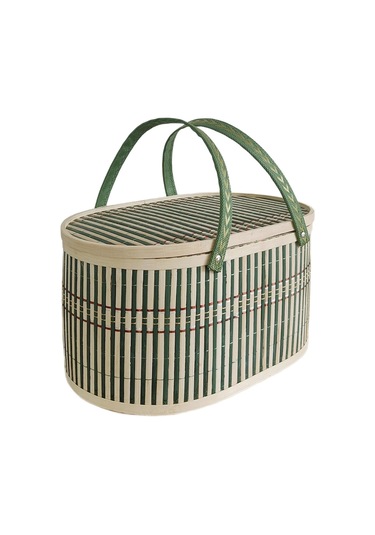 Suntek Bambu Dokuma Meyve Ekmek Kek İçin Dokuma Sepet