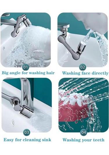 Mekanik Kol Evrensel Musluk Dönebilir Ve Kaldırabilir Su Çıkış Uzatma Musluğu Bubbler Evrensel Bağlantı Sıçrama Geçirmez