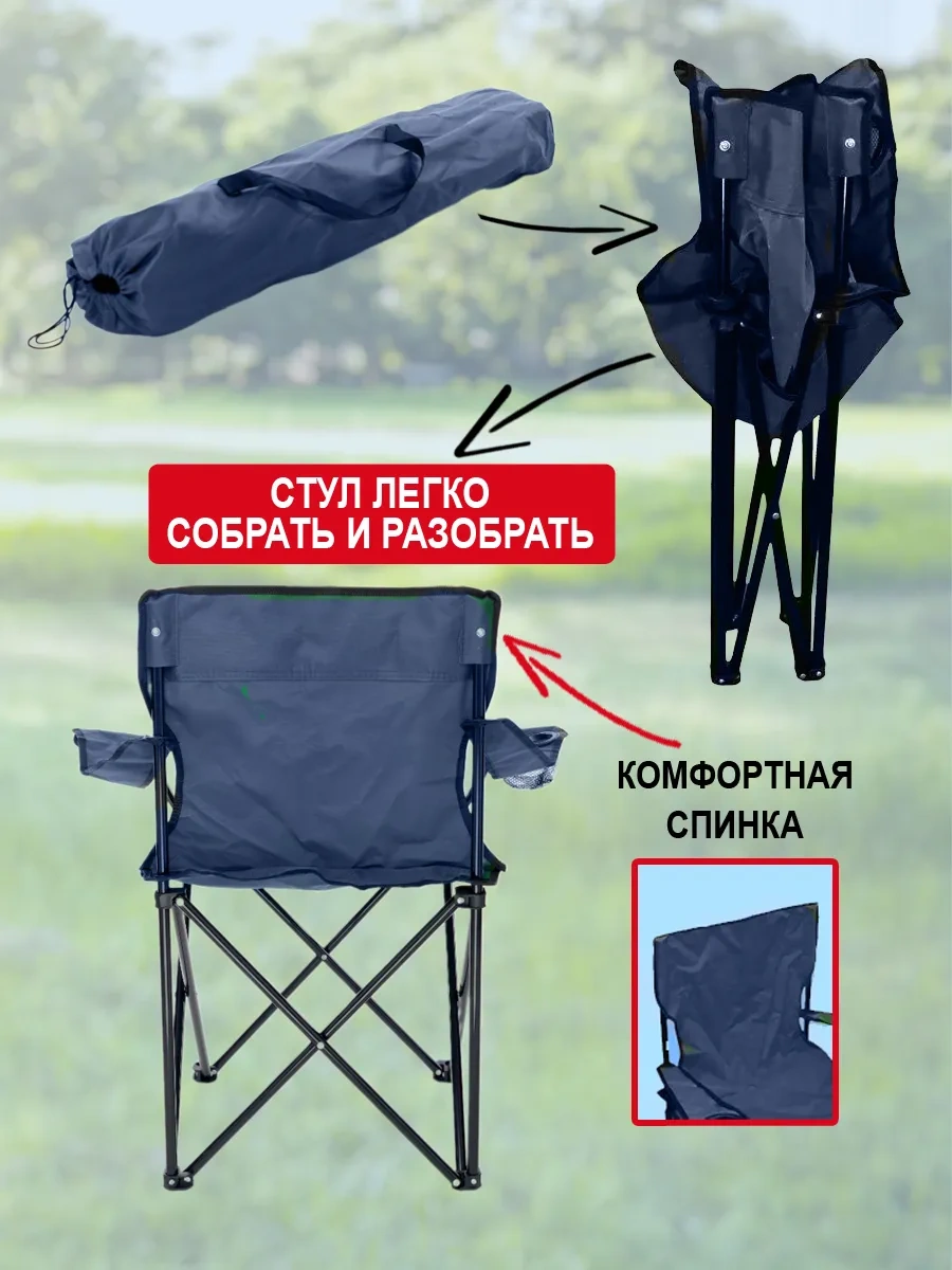 Turizm Bez Hlopot Katlanabilir Seyahat Sandalyesi 270896833 Mavi