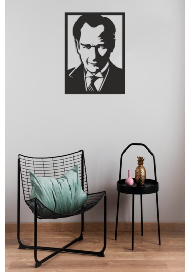 2 Ürün Al Tek Öde Atatürk Portre Ahşap Mdf + Türkiye Haritası