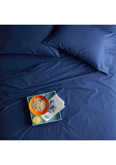 Prime Sleeks %100 Pamuk Yastık Kılıfı 2 Adet - Lacivert - 50x70cm Lacivert