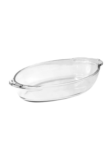 Borcam Kapaklı Oval Pişirme Kabı 178798705 Beyaz
