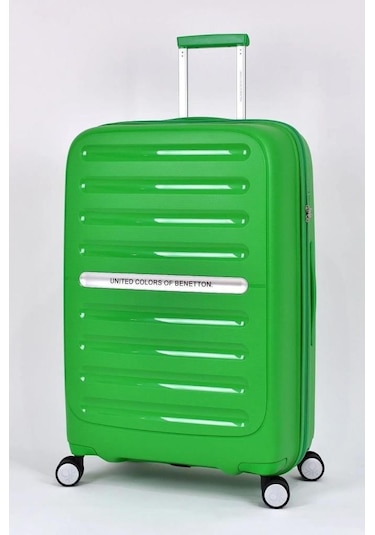 Benetton Büyük Boy %100 Polipropilen Valiz Yeşil Bnt1000 Yeşil
