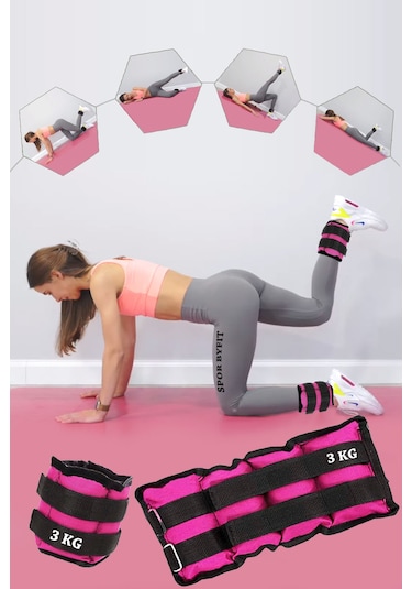 3 Kg Fuşya Deluxe Comfort El Ayak Ağırlığı Fuşya