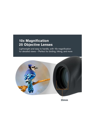 Celestron 71210 Nature 10 X 25 Monocular Dürbün Kutulu , Siyah Çok Renkli