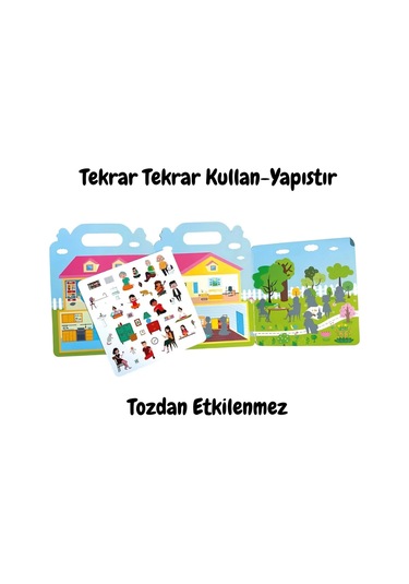 Tekrar Kullanılabilen İlk Sticker Kitabım My House