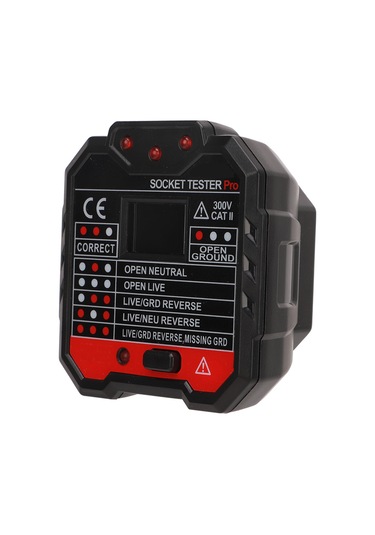 Moveevo Ht106e İngiliz Standardı Prizi Testeri - Faz Ve Polarite Kontrol Cihazı 48-250v, Akıllı Devre Güvenliği Tespiti