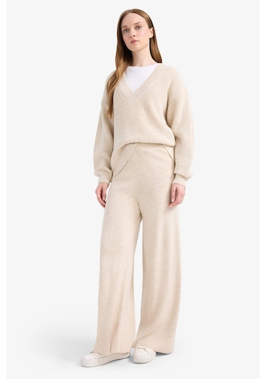 Defacto Relax Fit Pantolon V0088az25wner99 Ekru