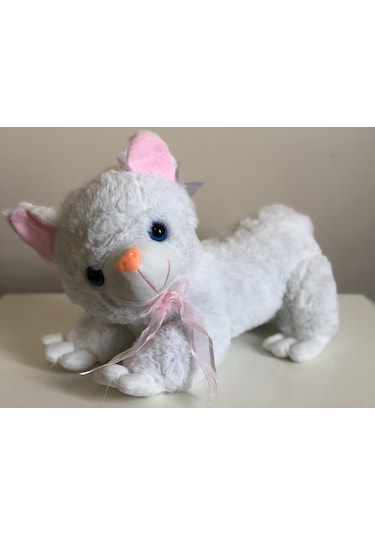 Sesli Miyavlayan Peluş Kedi 35cm