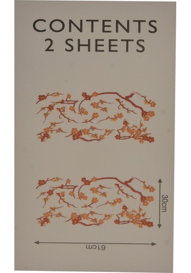 Readyroll Floral Kendinden Yapışkanlı Dekoratif Duvar Süsü N11.274