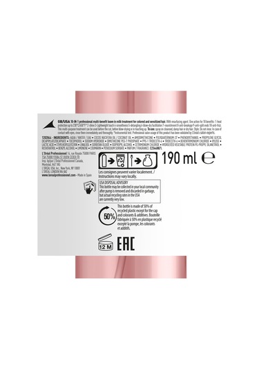 L'Oréal Professionnel Serie Expert Vitamino Color Boyalı Saçlara 10 Etkili Saç Bakım Spreyi 190 ML