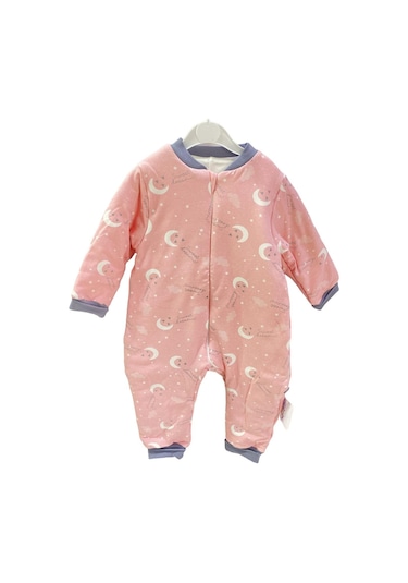 Mini Damla Uyku Tulumu Albimini Ay Yıldızlı Pembe-9867 Pembe