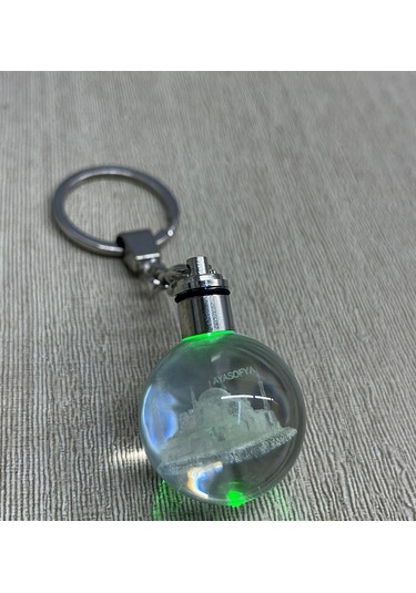 Ledli Ayasofya Tasarımı Kristal Anahtarlık