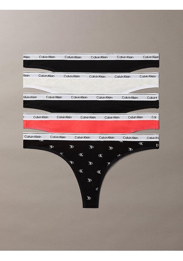 Calvin Klein Kadın 5'li Tanga Seti-13356 Çok Renkli Calvin Klein Kadın 5'li Tanga Seti-13356 Çok Renkli