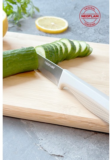 Neoflam Fika Microban Soyma Bıçağı Bej 8 Cm D-neofpk008