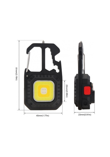 Mini Anahtarlık El Feneri Seyahat Meşalesi Anahtarlık Işığı İçin Balık Tutma / Yürüyüş / Kamp Çok Renkli