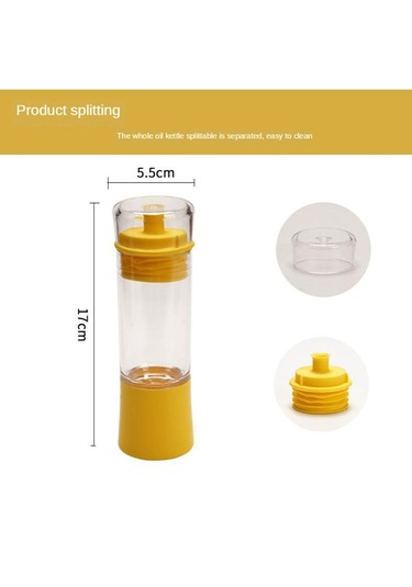 Homyl 2'si 1 Arada Dağıtıcı Silikon Yağı Fırça Şişesi Sarı