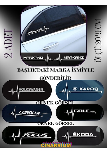 Fiat Brava İçin Lüks Aksesuar Oto Ritim Kaliteli Sticker 2 Adet 20 9 Cm