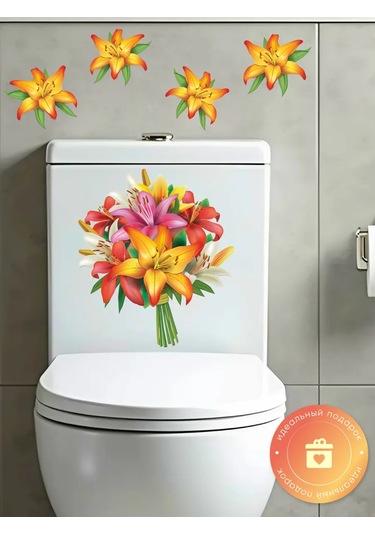 Stiker Duvar İçin İç Mekan Çiçek Etiketler 320807876 Beyaz