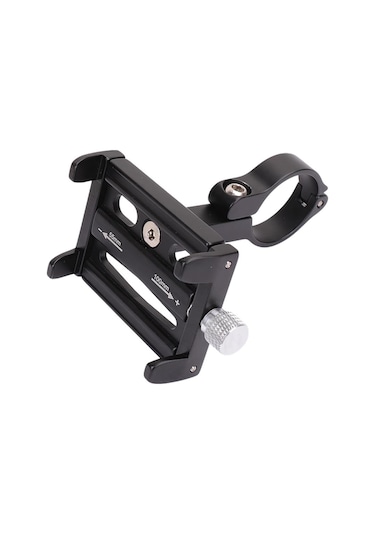 Polham Pro Seri Gidon Uyumlu Motorsiklet Telefon Tutucu, Bisiklet, Scooter Uyumlu Sıkıştırmalı Tutucu