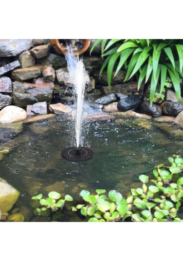 Novahub Güneş Enerjili Çeşme Kendin Yap Kuş Banyosu Çeşme Pompası Açık Hava Yüzen Su Çeşmesi Paneli Kiti Balık Tankı Gölet Bahçe Çim Havuz İçin, Güneş Enerjili Balık Tankı Sistemi