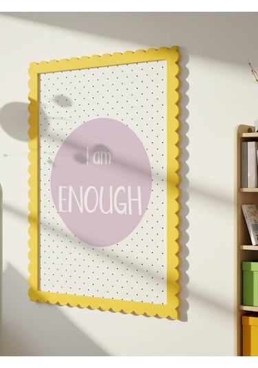 I Am Enough Dijital Baskı Poster Mor Çerçevesiz