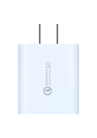 Konesam 18w Qc3.0 Hızlı Şarj Cihazı, Usb-a Arayüzlü Taşınabilir Şarj Aleti, Apple/android Uyumlu, Beyaz, Abd Standardı