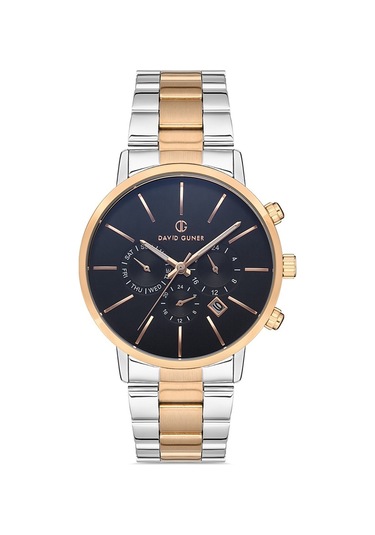 Davıd Guner Dg-8220ga-e2 Erkek Kol Saati Gold - Gümüş