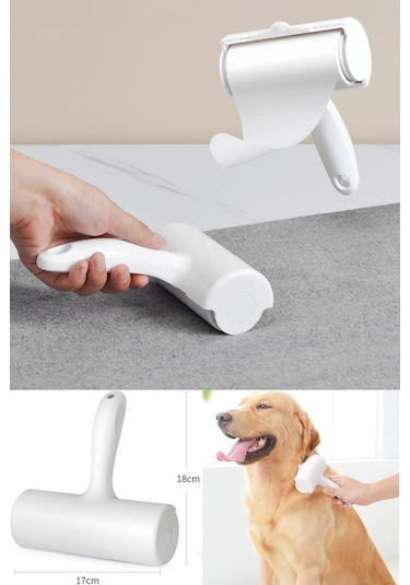 Valletta Hortus 60 Yapraklı Yapışkanlı Tüy Toplayıcı Rulo Beyaz