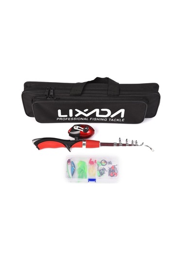 Lixada Taşınabilir 1.4m Teleskopik Olta Ve Kapalı Balıkçılık Makarası Kombinasyonu