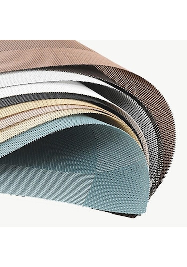 2/4/6 Adet Dikdörtgen Placemat Restoran Yıkanabilir Pvc Dayanıklı Yemek Masası Örgü Paspaslar Çerçeve Teslin Disk Kase Coaster Kaymaz Ped Mavi