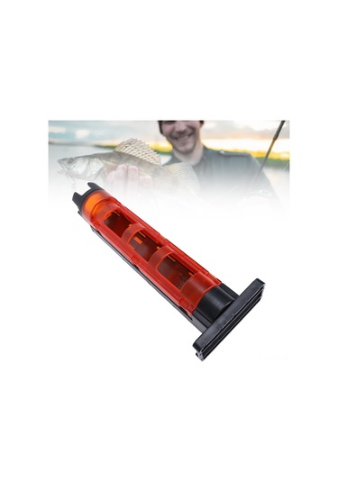 Wezone Kırmızı Plastik Uçakçık Çubuğu Tutucu - Taşınabilir, Ayrılamabilir, Su Filtreleme Delikli Balıkçılık Aksesuarı