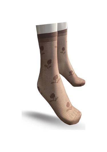 Kadın Serenat Dizaltı Çorap Ten