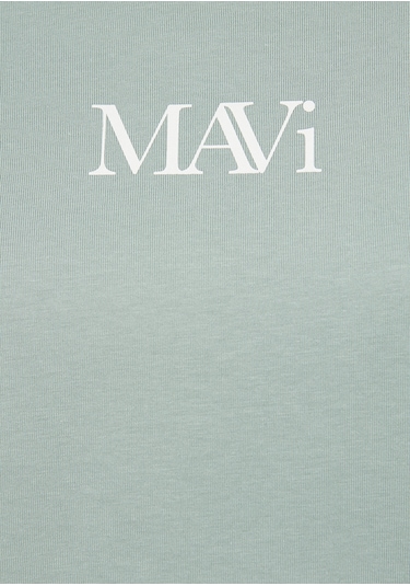 Mavi - Mavi Logo Baskılı Yeşil Tişört 1611593-71787 Yeşil
