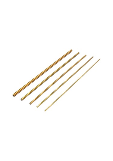 1 Adet Pirinç Boru Dıy Tüp Yuvarlak Çap 2/3/4/5/6/7/8/10/14/16/20mm L200mm 300mm Pirinç Boru Pirinç Boru Kesme