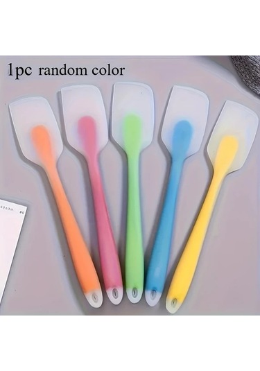 Honeybeeshop Isıya Dayanıklı Silikon Spatula - Pembe Ergonomik Fırın Ve Pişirme Aracı Pembe