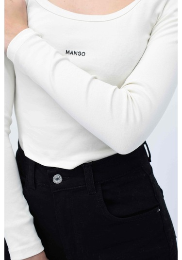 Baskılı Uzun Kollu Tişört - Taş Taş