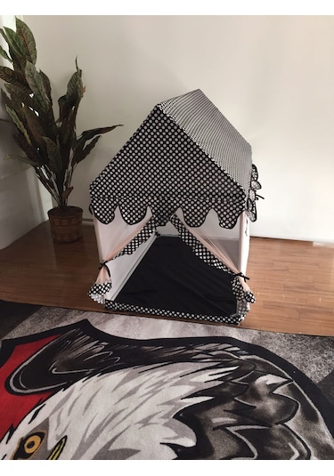 Rüya Puantiyeli Siyah Minderli