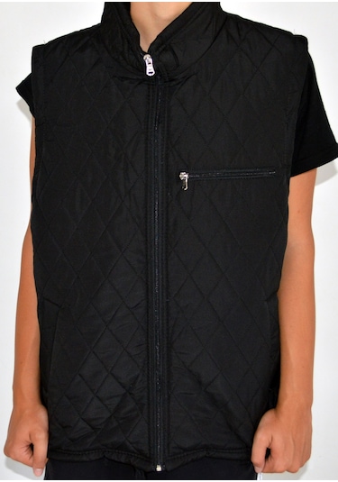 Normal Ve Büyük Beden Seçenekli Içi Polarlı Kapitone Yelek