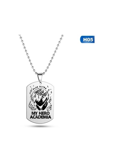H05 My Hero Academia Anime Cosplay Kolye İskelet Erkek Kolye Kolye Erkekler Takı Için Çok Renkli