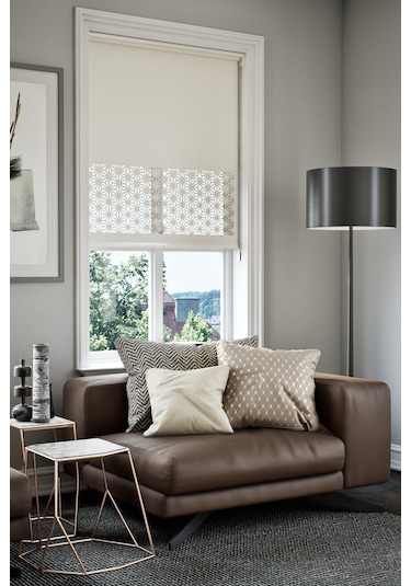 Perdea Lazer Kesim Mat Stor Perde, Lazer Kesimli Klasik Serisi, C-181001 Beyaz Renk