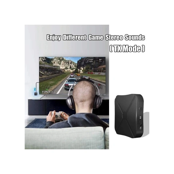 Xiyyadms Bluetooth 5.0 Alıcı-verici Adaptörü - Tv, Araba Hoparlörü, Telefon Ve Bilgisayar Ses Uyumlu Çift Fonksiyonlu Donanım