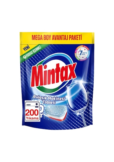 Mintax Bulaşık Makinesi Deterjanı 200 Tablet