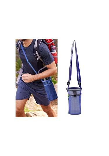 Dolıty Su Şişesi Taşıyıcı Trekking Kamp Açık Için Mavi Mavi