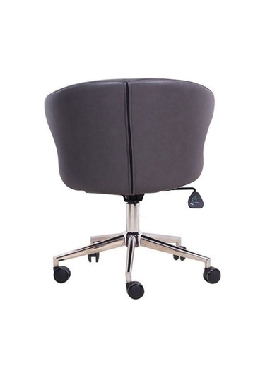 Koltukstilim Koket Gri Deri Çalışma Koltuğu Diğer