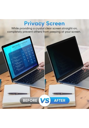 Honeybeeshop 14 İnç 16:10 Laptop Ekran Koruyucu Anti Spy Mat 3h Pet Gizlilik Koruma