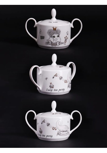 Lefard 350 Ml Kapaklı "wonderland" Sütlük Porselen 177861331 Beyaz