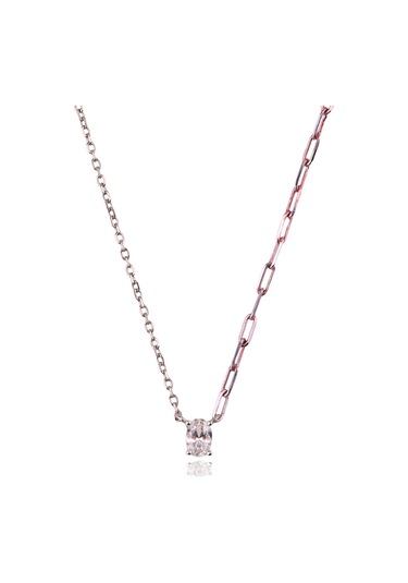 Masaliko Minio 3 İthal Gümüş Kolye Ms3278, 925 Ayar Kadın Gümüş Kolye, İthal Ürün Altın